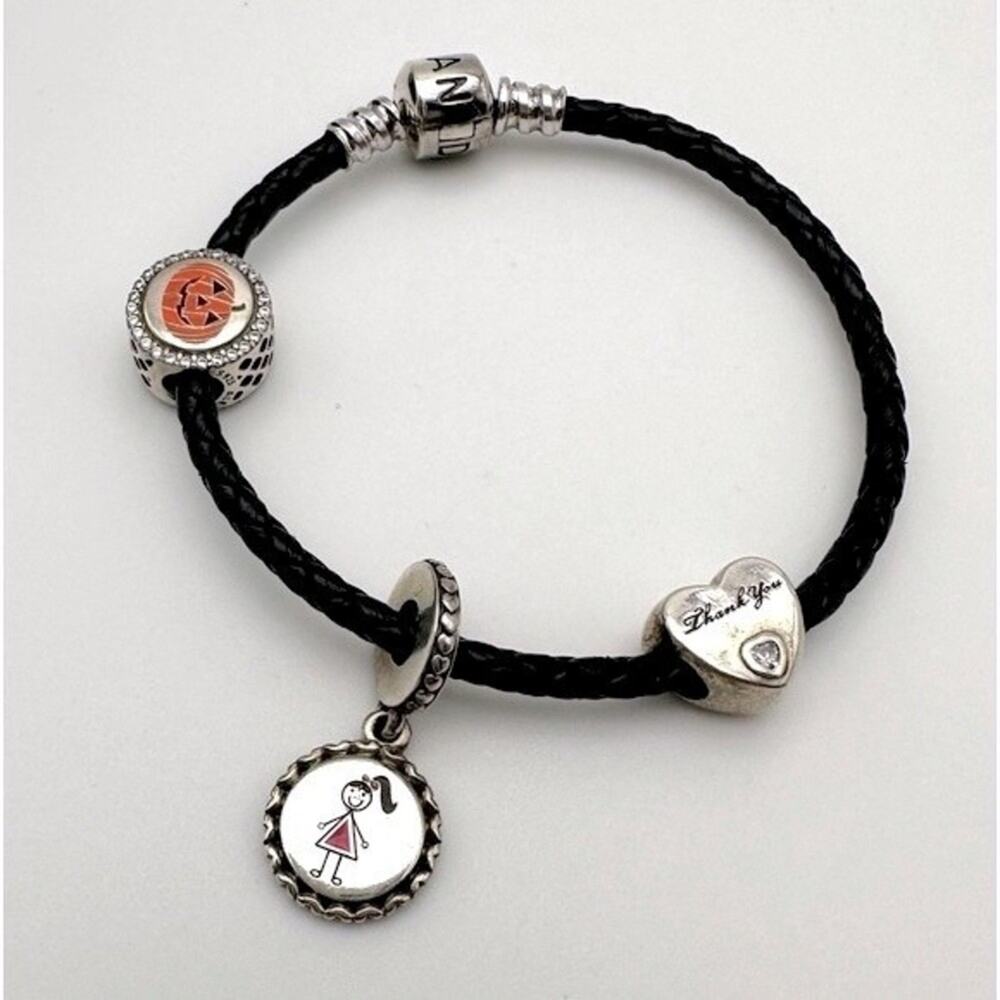 Pandora Bracelet with 3 Charms